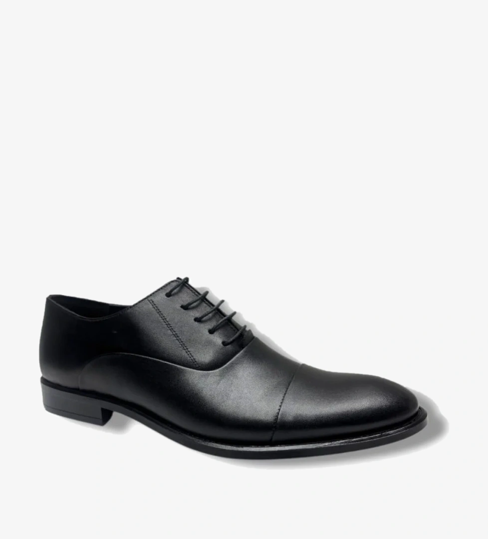 450-26 Hakiki Deri Anatomik Enjeksiyon Taban Bağcıklı Erkek Ayakkabı 45-47