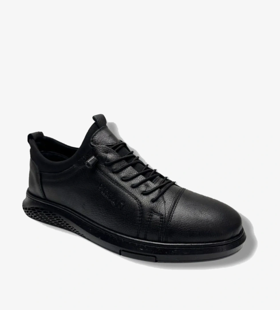 Birkan 2008-26 Hakiki Deri Lastik Bağcıklı Anatomik Erkek Ayakkabı model görseli