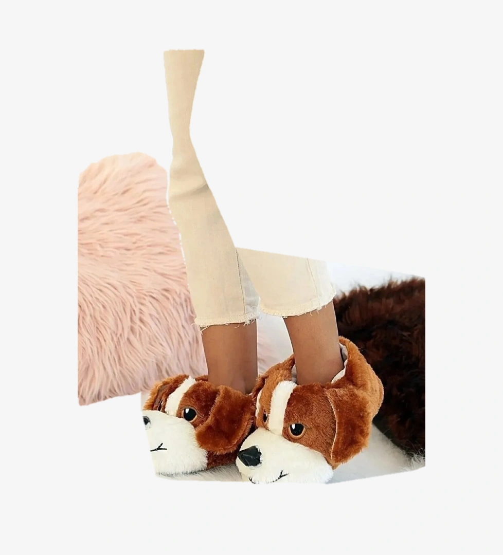 Çiçek 160-26 Termal Köpek Figürlü Panduf 36-40