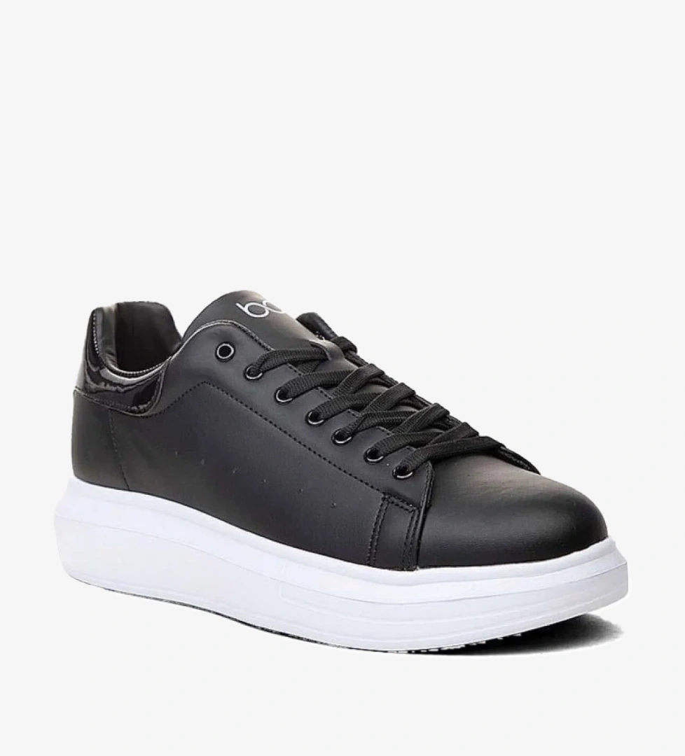 Bestof Best Of 150-26 Deri Anatomik Erkek Sneaker Siyah Beyaz model görseli