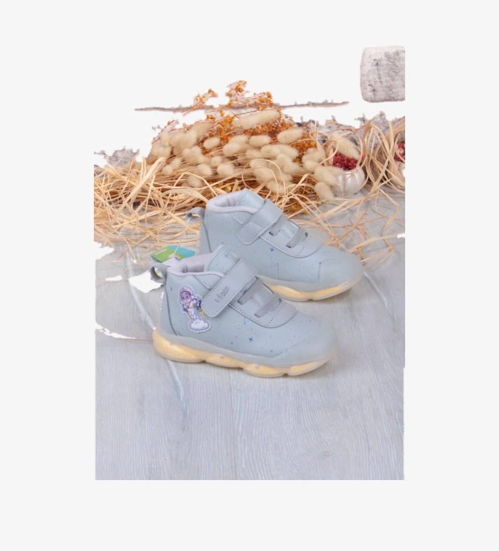 Vicco 946.E25K.447 Geminis Gri Anatomik İlk Adım Işıklı Erkek Çocuk Bot model görseli