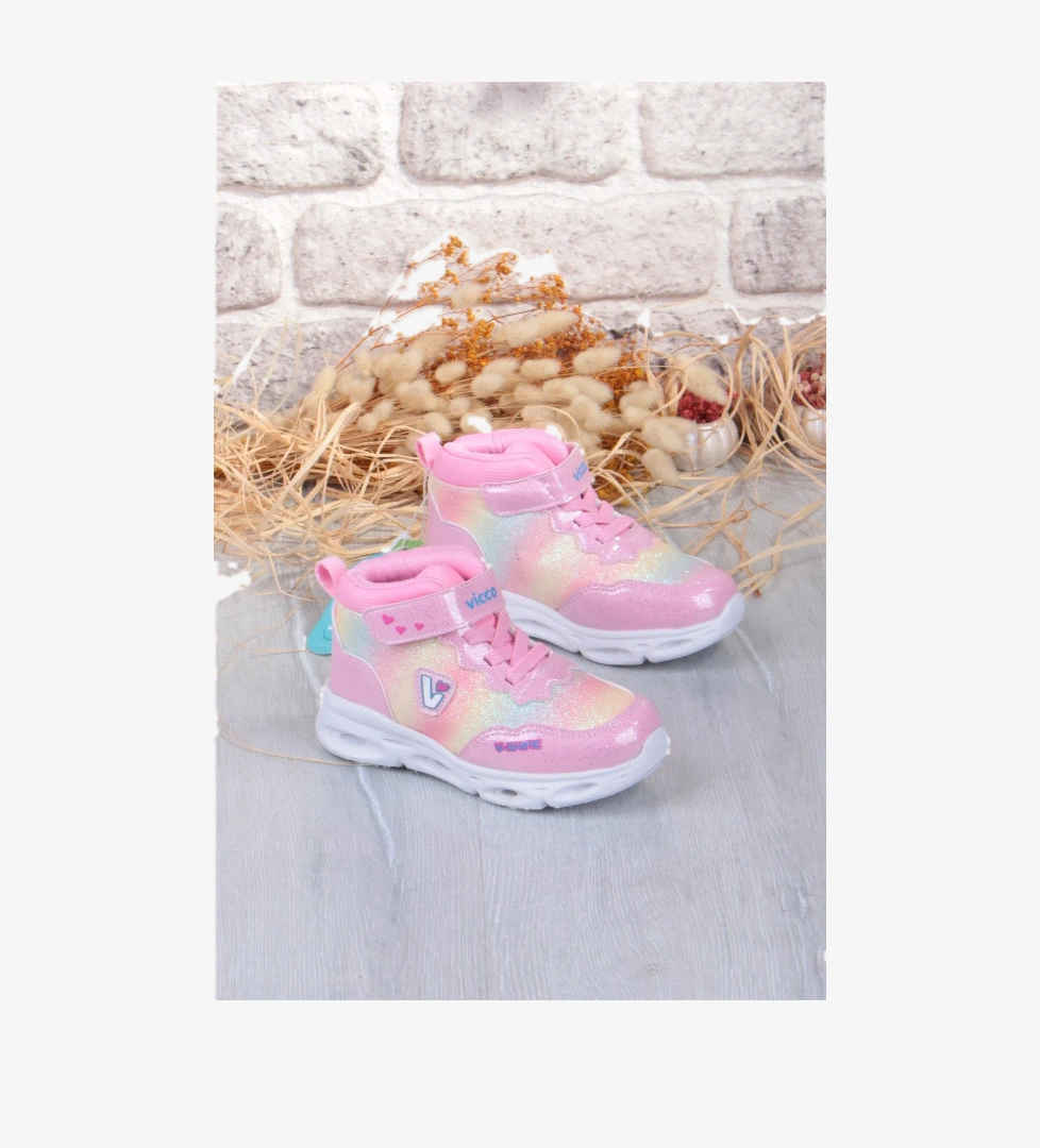 Vicco 946.P25K.430 Poni Pembe Anatomik Hafif Işıklı Kız Çocuk Bot model görseli