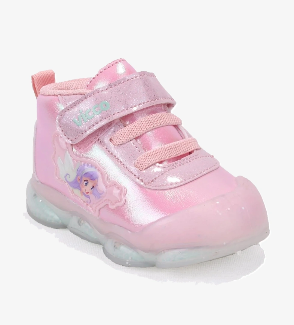 Gemini 946B25K445 Pudra Ortopedik Işıklı Kız Bebe Spor Bot