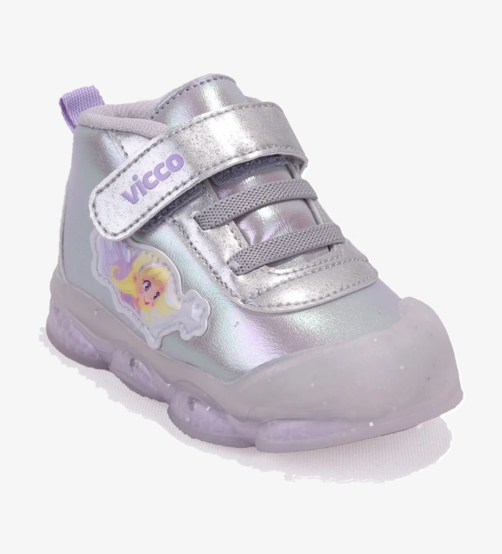 Gemini 946B25K445 Gri Ortopedik Işıklı Kız Bebe Spor Bot - Görsel 1