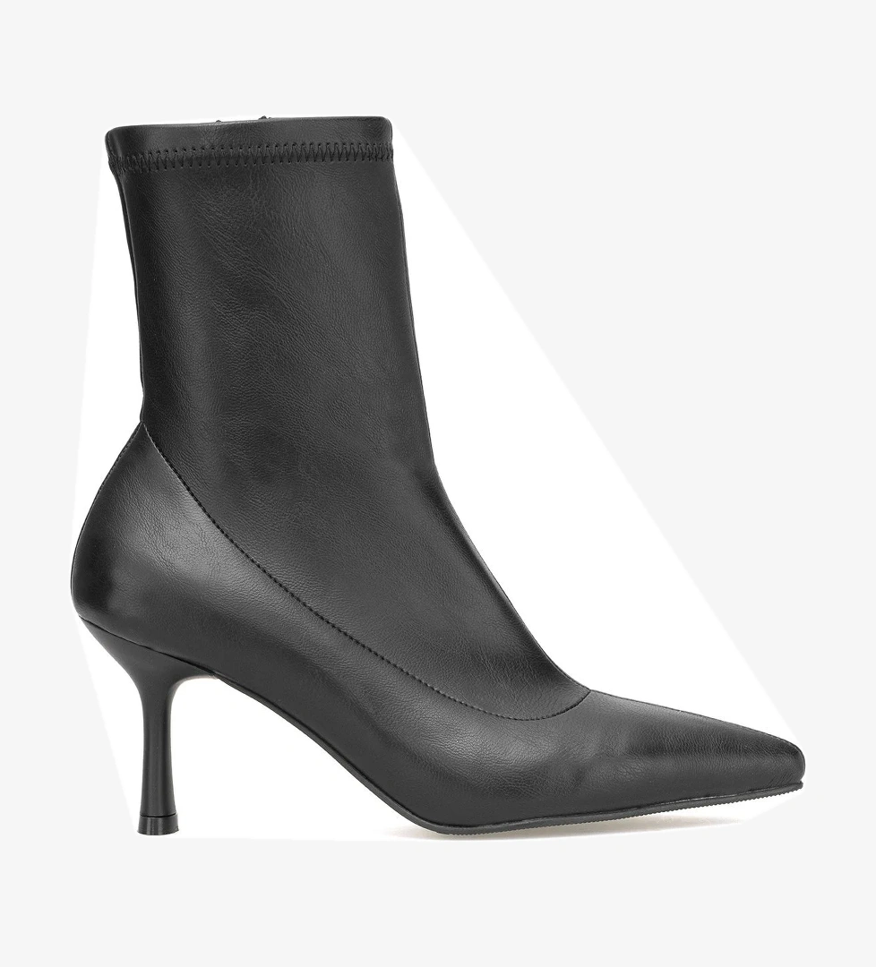 Elit 25KMST1179C Kadın Topuklu Bot Siyah