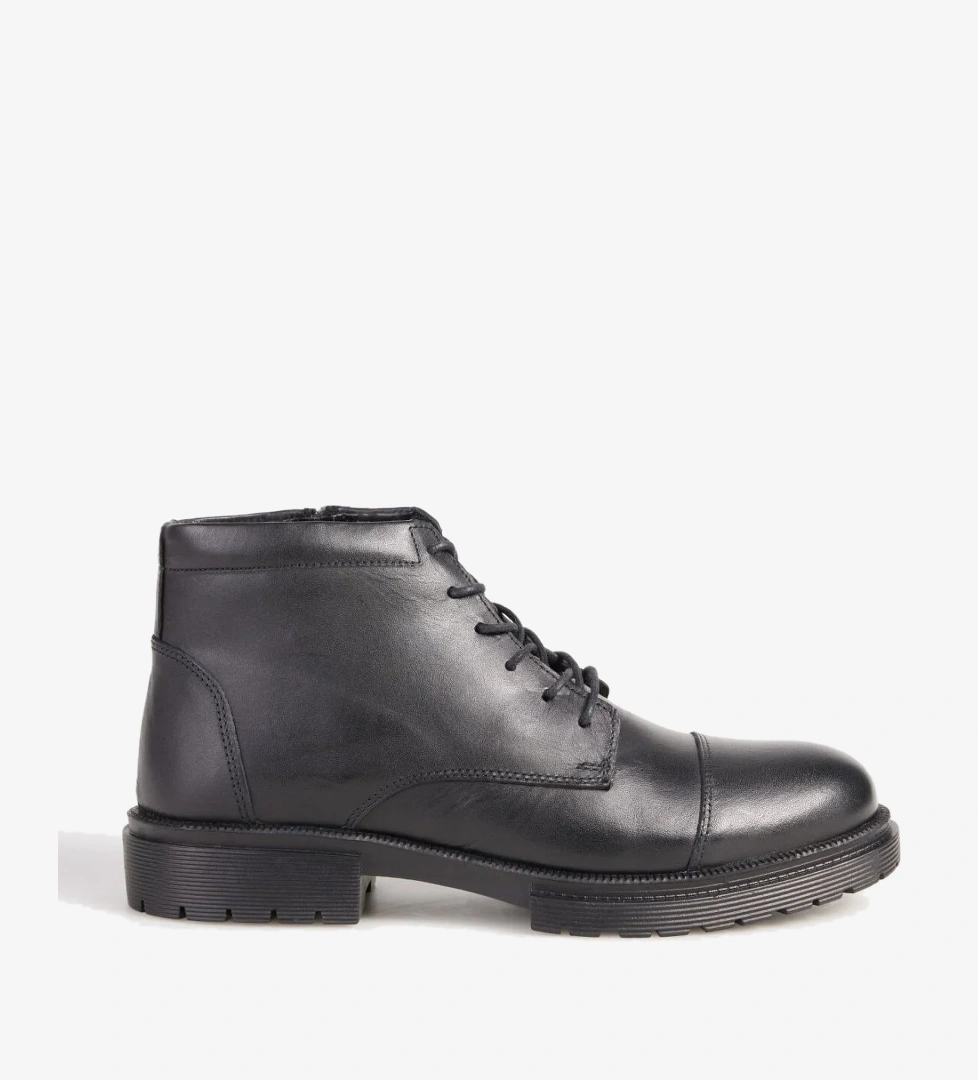 F By Fabrika F By Fabrika Siyah Erkek Deri Bot HART | Flo Siyah - 1. görsel