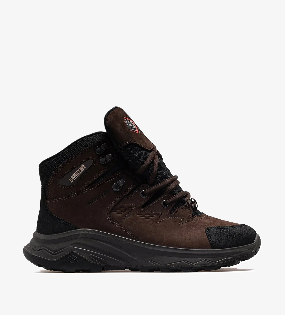 Scooter Erkek Hakiki Deri Waterproff Outdoor Bot 25k M2041nka Kahve Nubuk model görseli