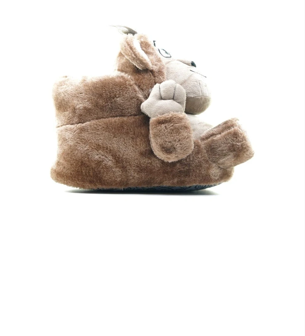 Twigy Twıgy Monkey Unısex Hayvanlı Panduf (36-43) 22k T-monkey U Kahve Gri model görseli