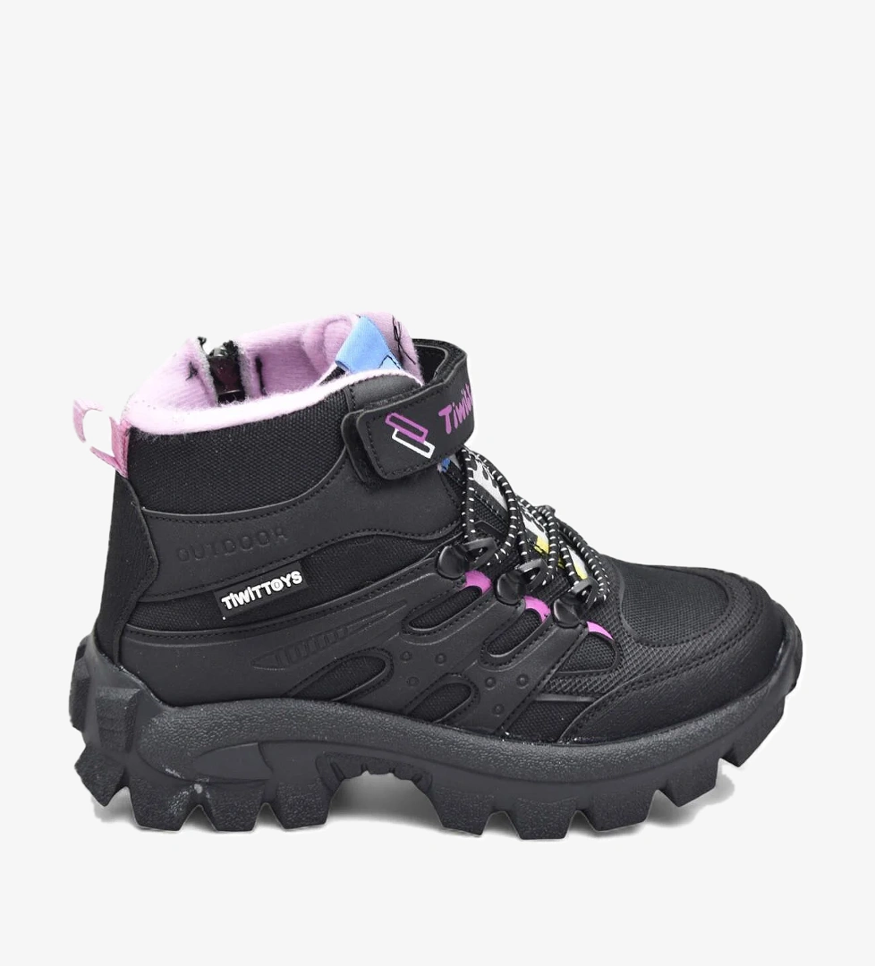 390U Ortopedik Taban Lastikli Cırtlı Kız Çocuk Bot Erkek Çocuk Bot Unisex Çocuk Bot