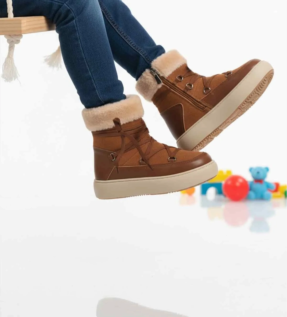 Taba İçi Polarlı Kaymaz Kız Çocuk Bot Selis F - Görsel 1