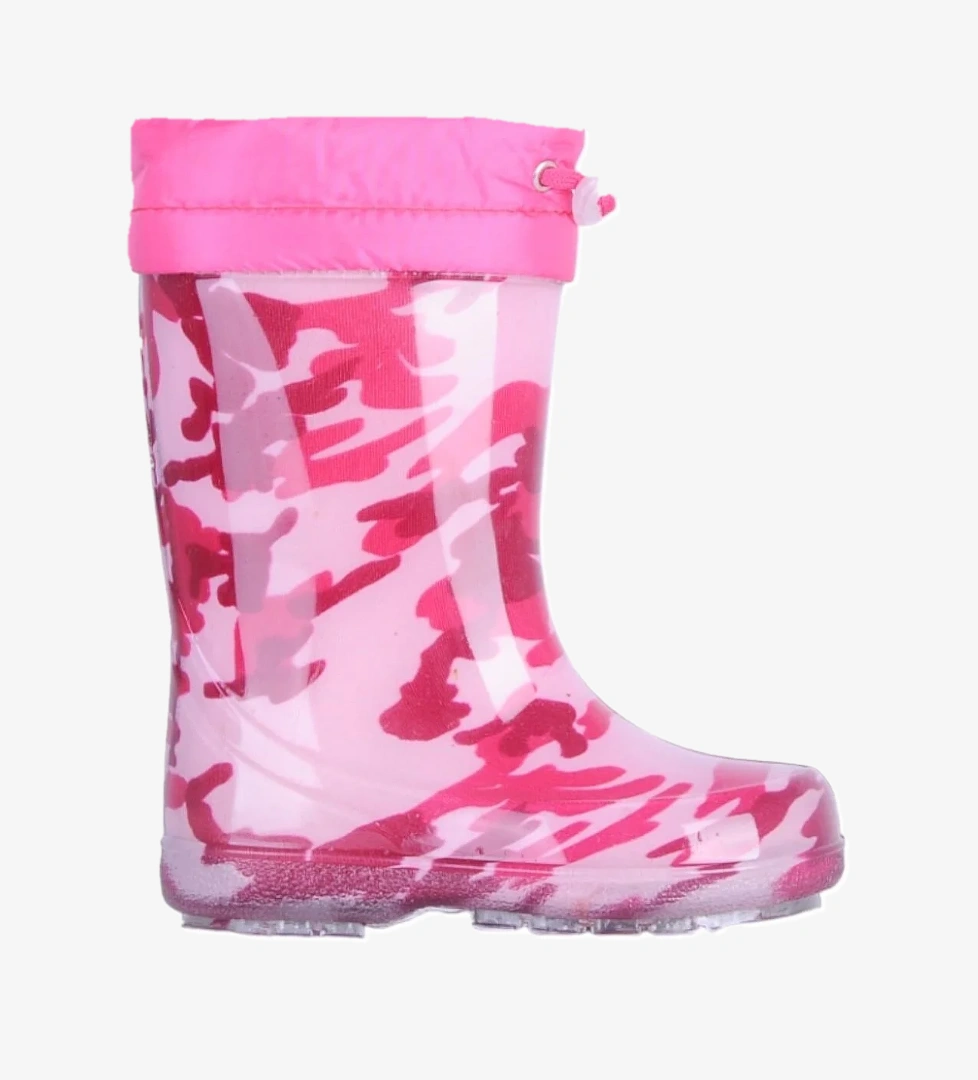 Pf-580 Kmf Pembe Kürklü Kız Çocuk Çizme Bot Ayakkabı - Görsel 1