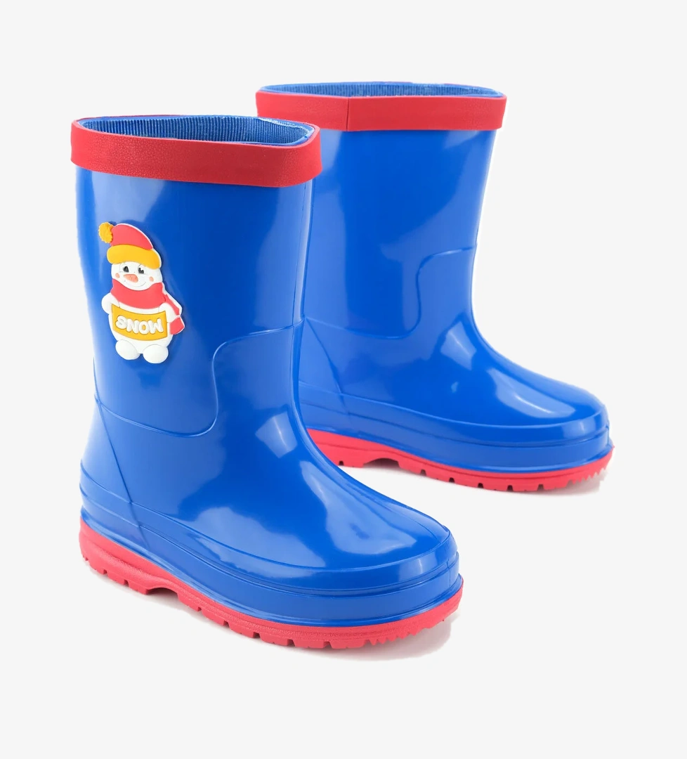 Erkek Çocuk Kışlık İçinde Çıkarılabilir Ek Çoraplı Su Geçirmez Yağmur Bot Çizme - Görsel 1