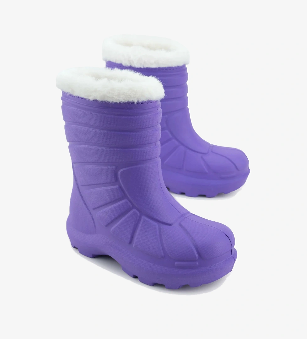 Kız Çocuk Kışlık Boğazdan Peluşlu İçi Sıcak Astarlı Su Geçirmez Yağmur Kar Bot Çizme - Görsel 1