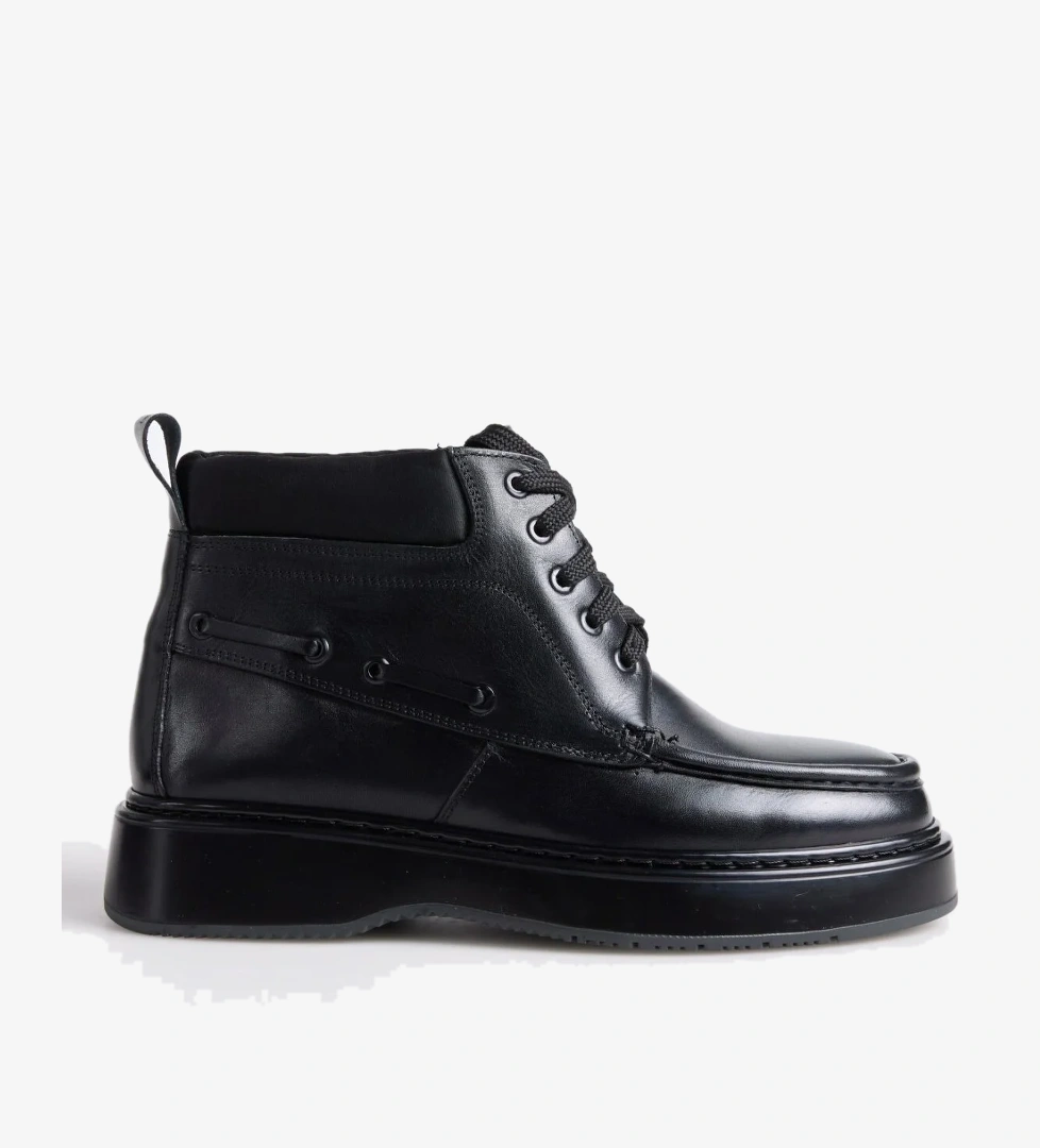 Fabrika Fabrika Siyah Erkek Bot SOREN-ARLO | Flo Siyah - 1. görsel