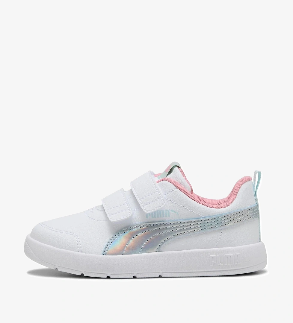 Puma Courtflex V3 Space Belle V Çocuk Beyaz Sneaker model görseli