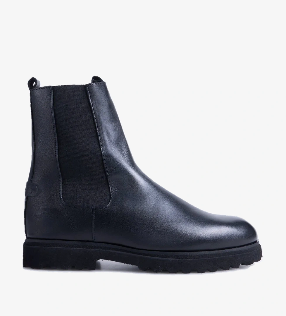 Fabrika Fabrika Siyah Erkek Deri Bot YODER-BOWEN | Flo Siyah - 1. görsel