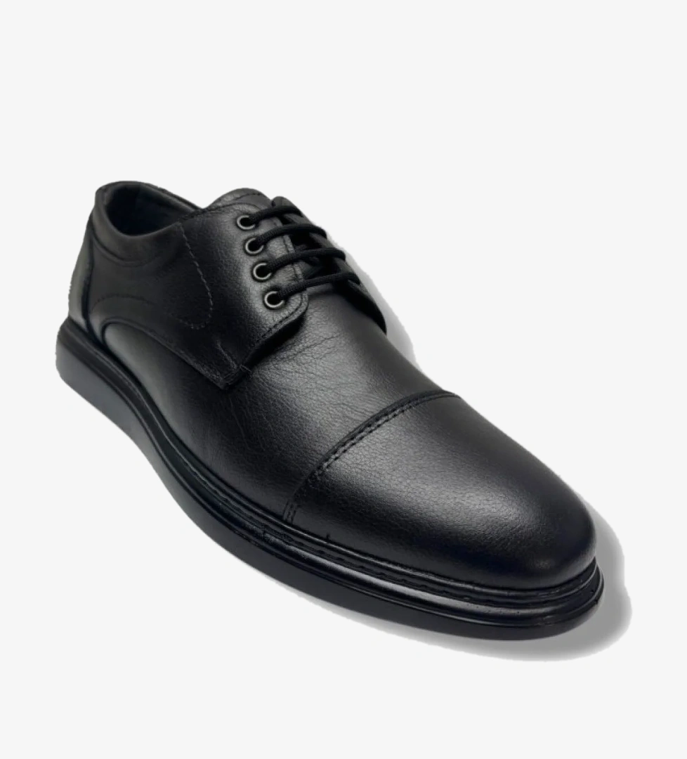 Baykara 015-26 Hakiki Deri Anatomik Jel Taban Bağcıklı Erkek Ayakkabı 45-46 model görseli