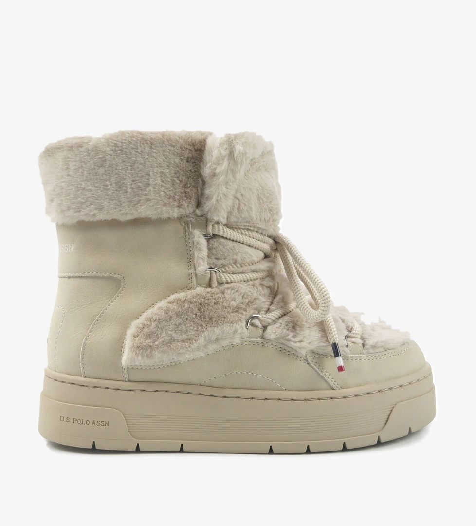 U.S. Polo Assn. WINTER 5PR Bej Kadın Kar Botu - Görsel 1