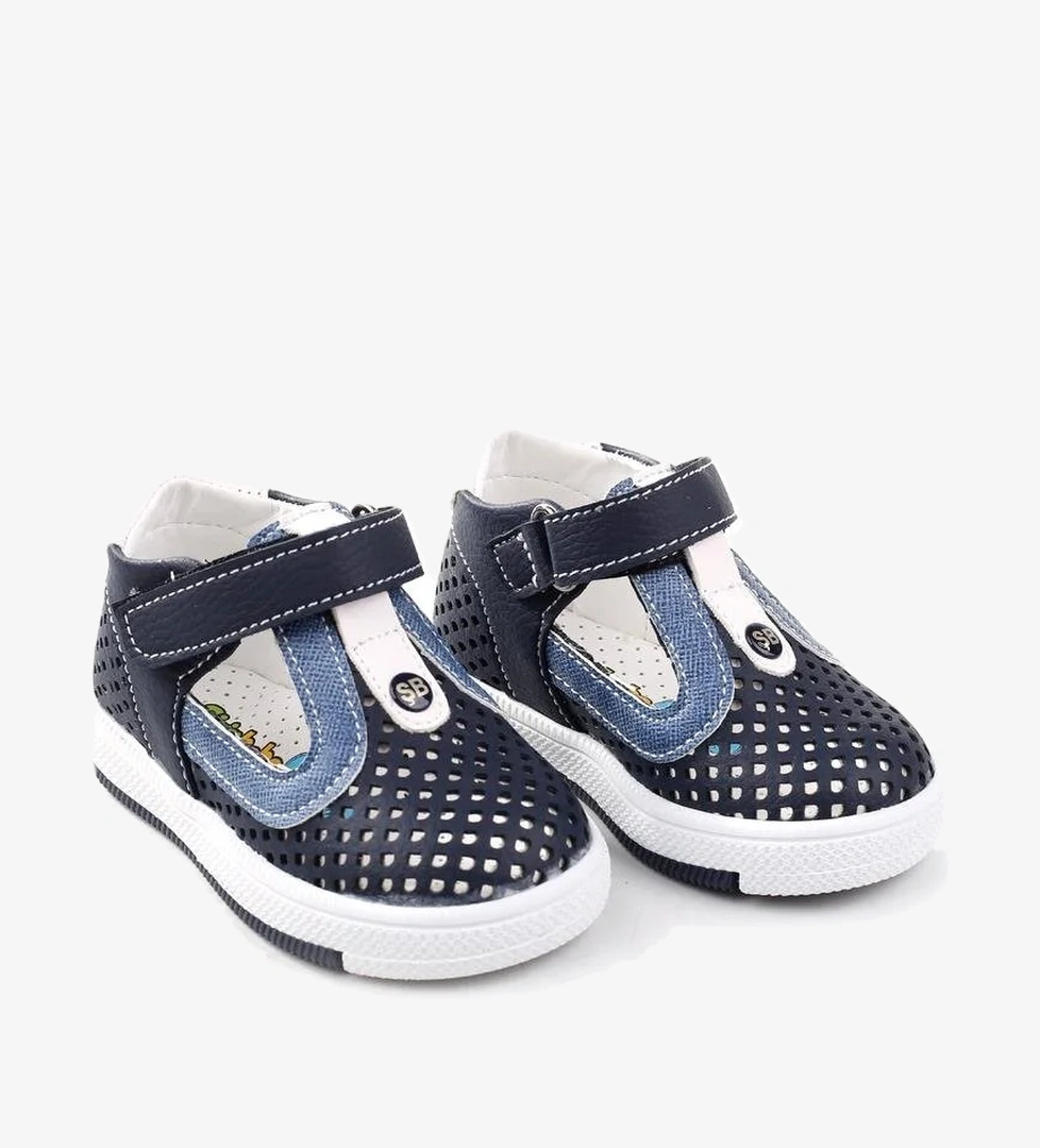 Şirin Bebe 3132 Ortopedik Erkek Bebek İlk Adım Ayakkabı Sandalet - Görsel 1