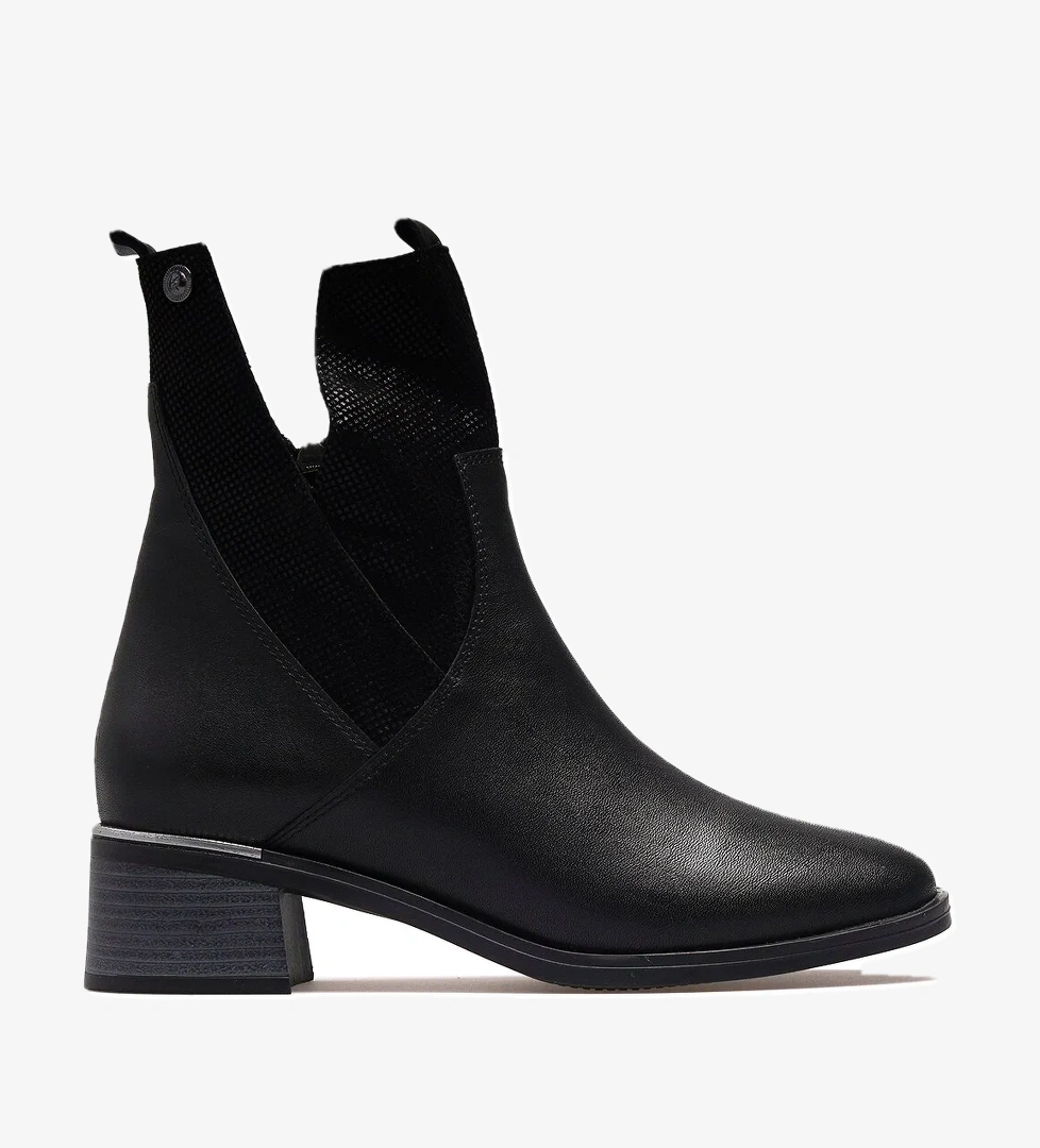 Kuum Kadın Hakiki Deri Topuklu Günlük Bot 25k K6130032 Z Siyah model görseli