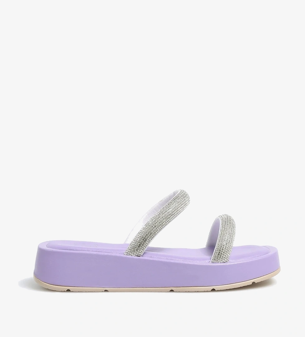 Fabrika Fabrika Mor Lila Kadın Terlik CARRON Sandalet & Terlik | Flo Mor - 1. görsel