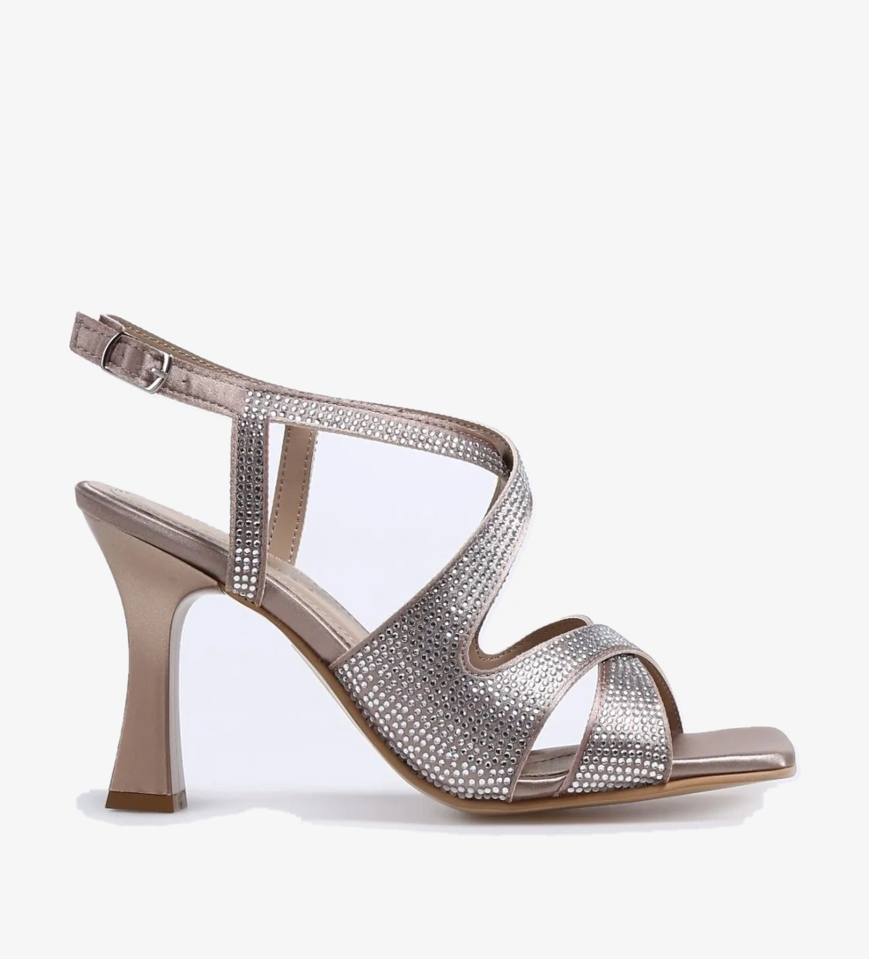 Fabrika Fabrika Altın Kadın Topuklu Sandalet ALDEGAR Topuklu Ayakkabı | Flo Altın - 1. görsel