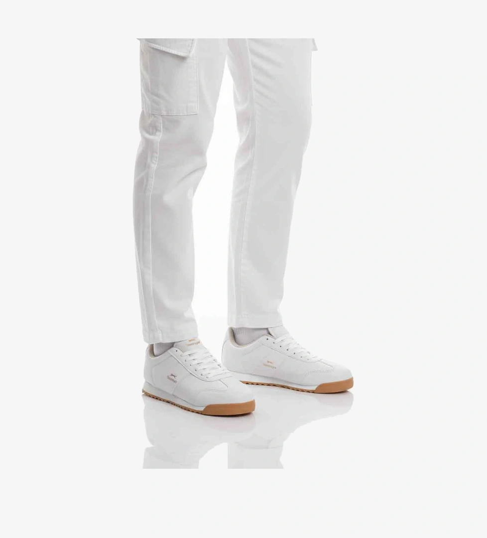 Slazenger Beyaz Bağcıklı Kaymaz Taban Erkek Sneaker Band M model görseli