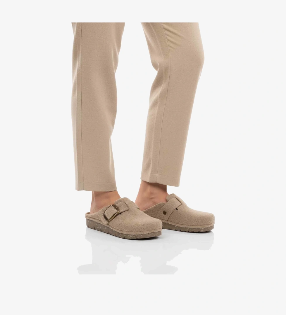 Camel Keçe Anatomik Kadın Ev Terliği K-117.005 Z