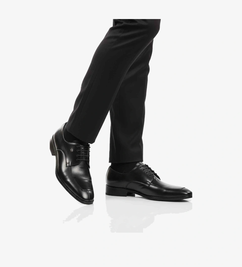 Siyah Hakiki Deri Erkek Klasik Ayakkabı 3265 M