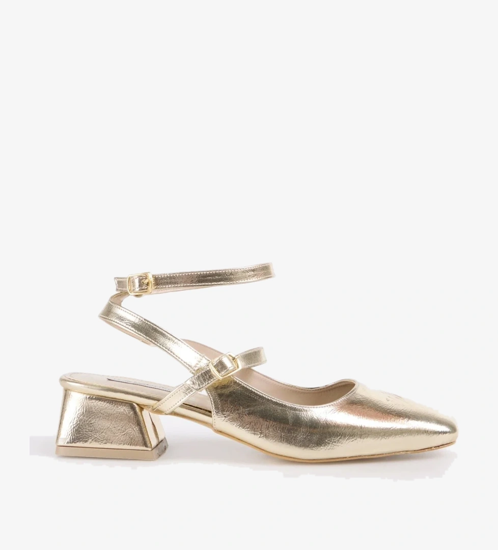 F By Fabrika F By Fabrika Altın Kadın Topuklu Ayakkabı KAIR | Flo Altın - 1. görsel