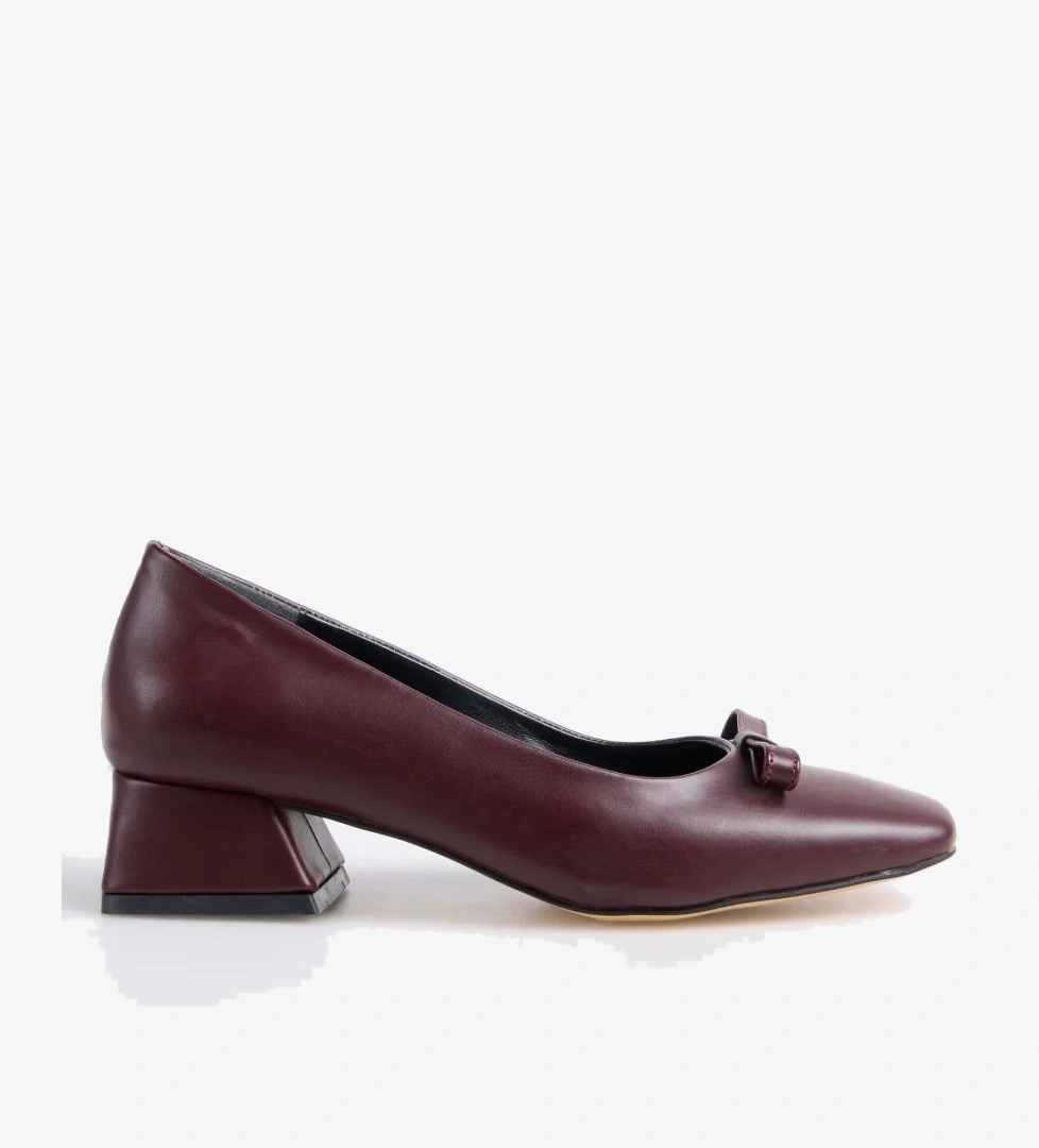 F By Fabrika F By Fabrika Bordo Kadın Topuklu Ayakkabı FAZE | Flo Bordo - 1. görsel