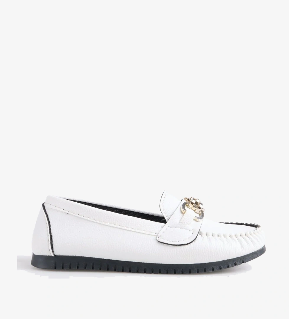 F By Fabrika F By Fabrika Beyaz Kadın Loafer INEL Casual Ayakkabı | Flo Beyaz - 1. görsel