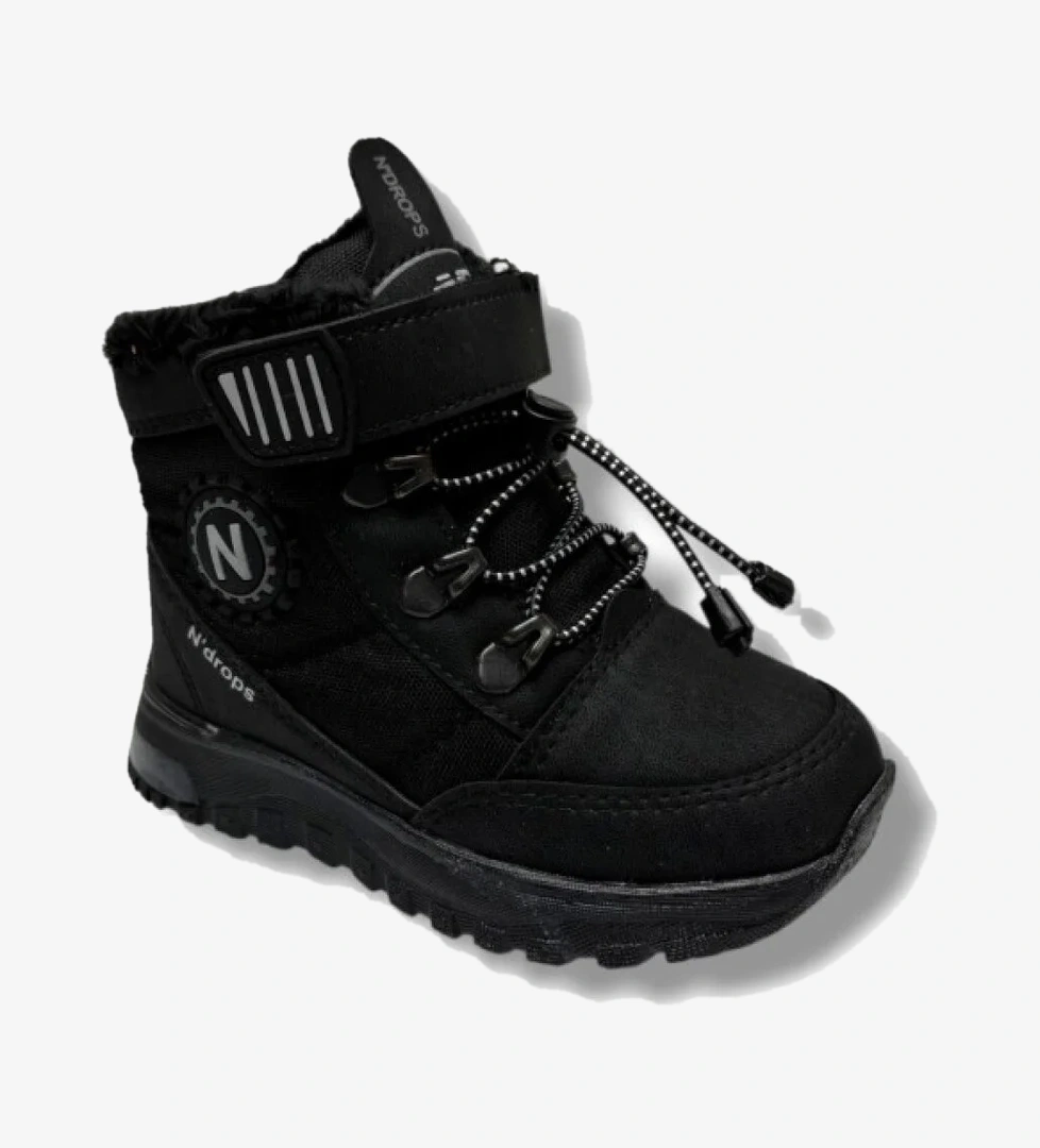 Ndrops 015-26 Deri Kürklü Kamuflaj Paraşüt Kumaş Çocuk Bot 26-30 model görseli