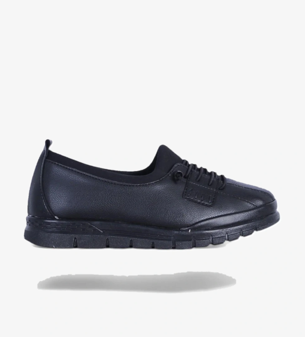 Ayakcenter Selena 01 Siyah Kadın Düz Babet Ayakkabı model görseli