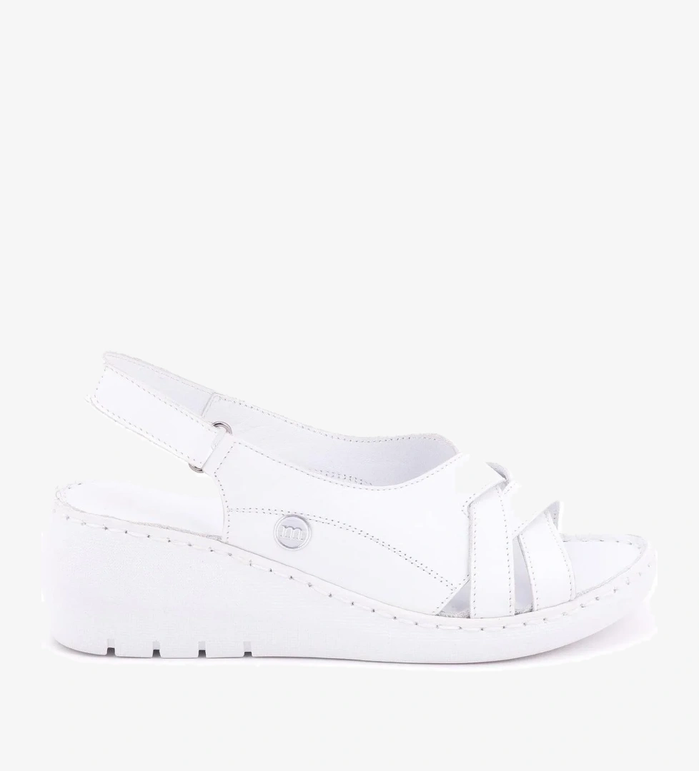 D24Ys-1385 Kadın Deri Sandalet - Görsel 1