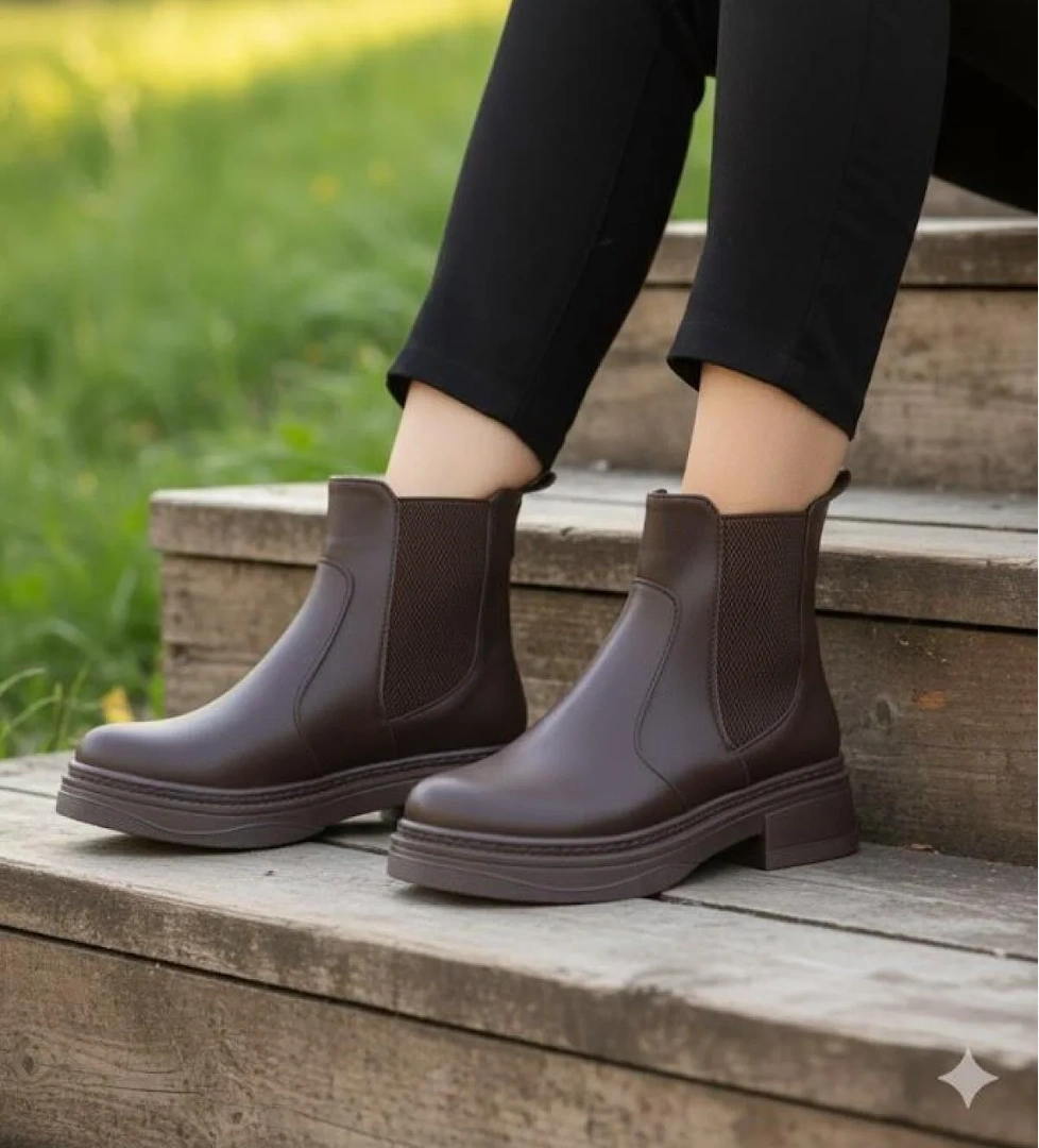 813700 Ventes Sıcak Astar İki Tarafı Lastikli Kaymaz Taban Kadın Bot