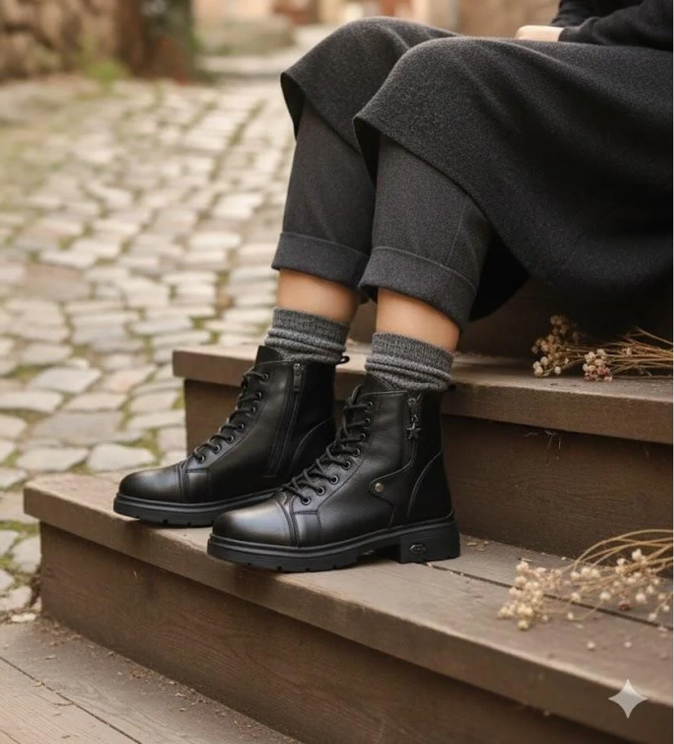 Mehmet Mete 1180 Rahat Sıcak Astar Kaymaz Taban Yumuşak Hakiki Deri Kadın Bot model görseli