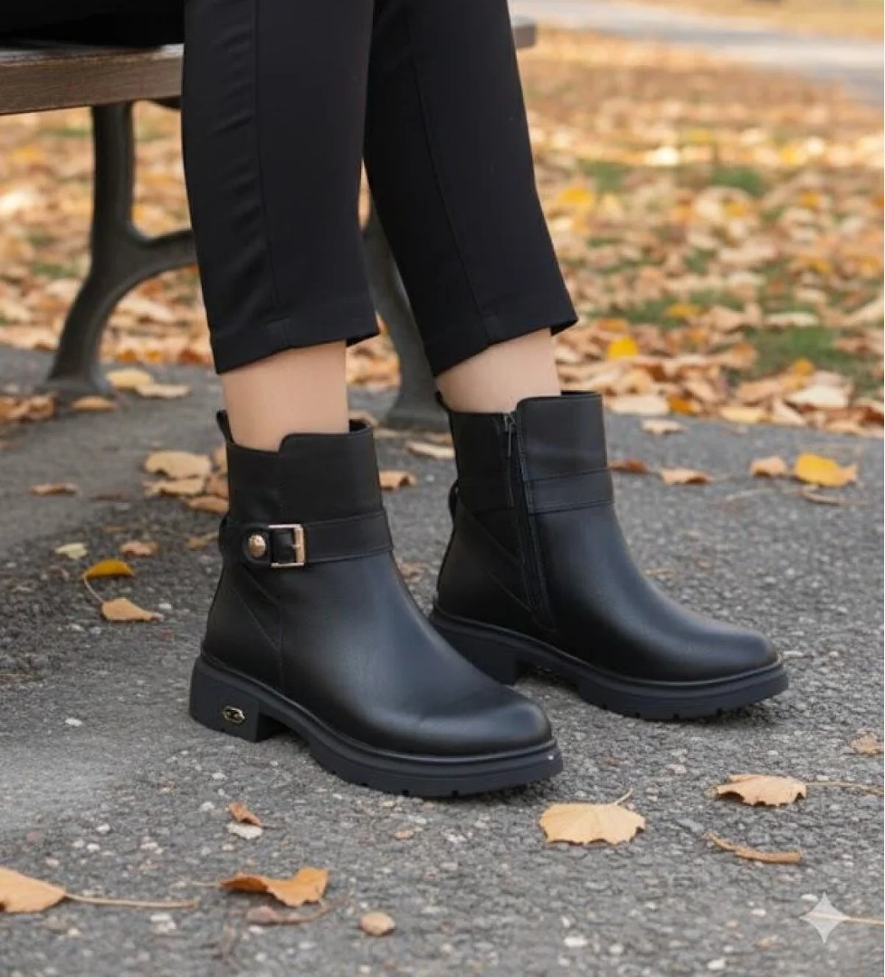 222450 Ventes Rahat Sıcak Astar Kaymaz Taban Fermuarlı Kadın Bot