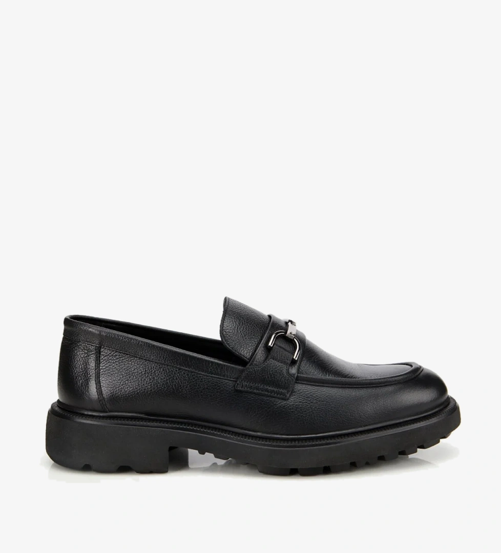 Hotiç Kahverengi Hotiç Deri Erkek Tokalı Günlük Loafer