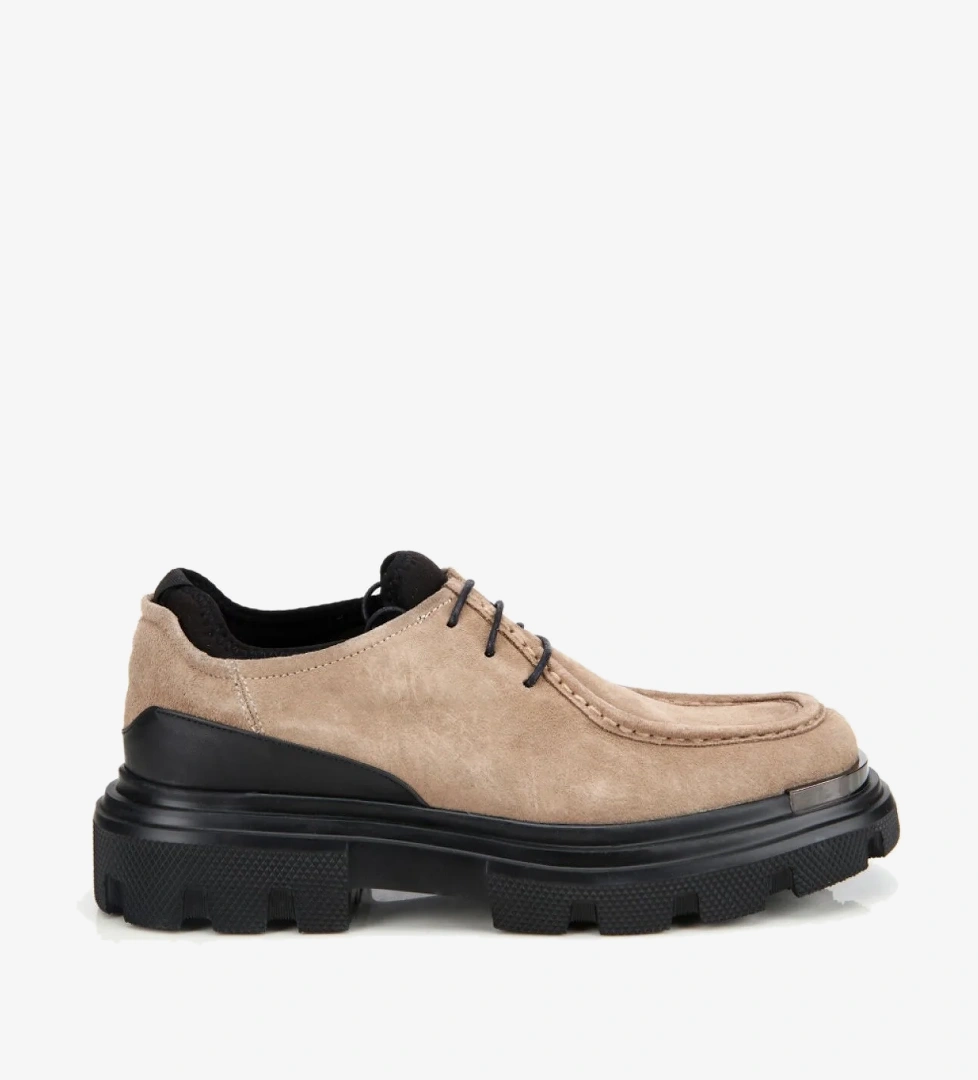 Hotiç Kahverengi Hotiç Süet Deri Erkek Yüksek Tabanlı Günlük Ayakkabı