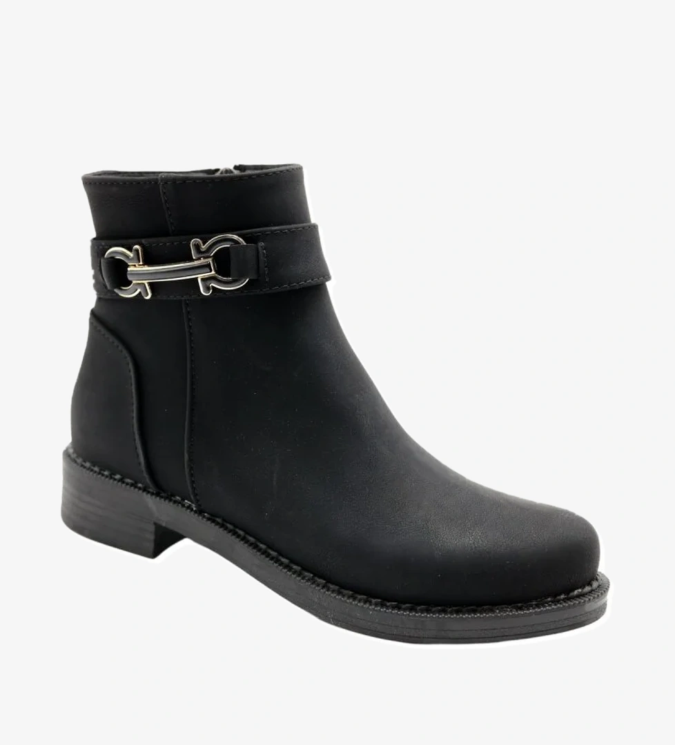 Ayakkabımood Termo Taban 3 Cm Siyah Zümrüt Kadın Bot model görseli