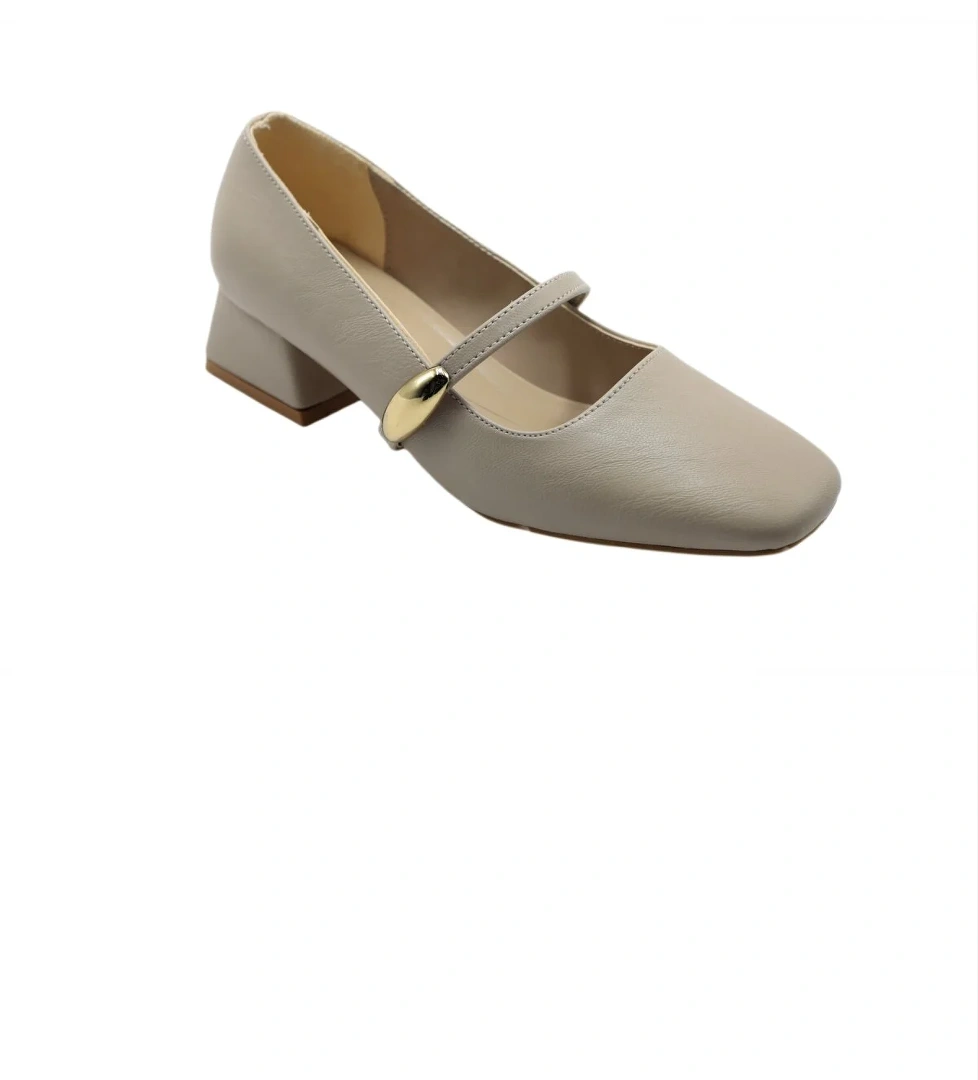 4 Cm Kalın Topuklu Kadın Ayakkabı