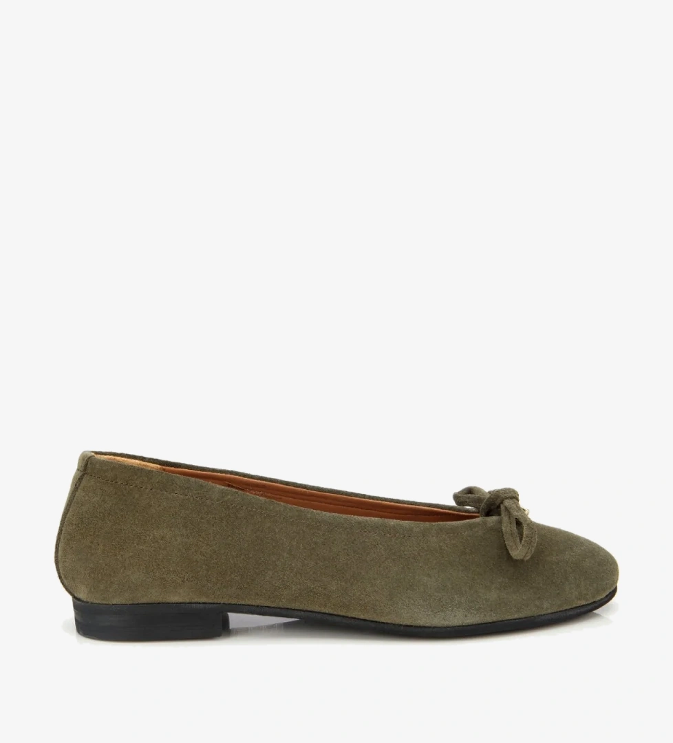 Hotiç Taba Hotiç Hotiç Süet Kadın Deri Fiyonk Detaylı Babet