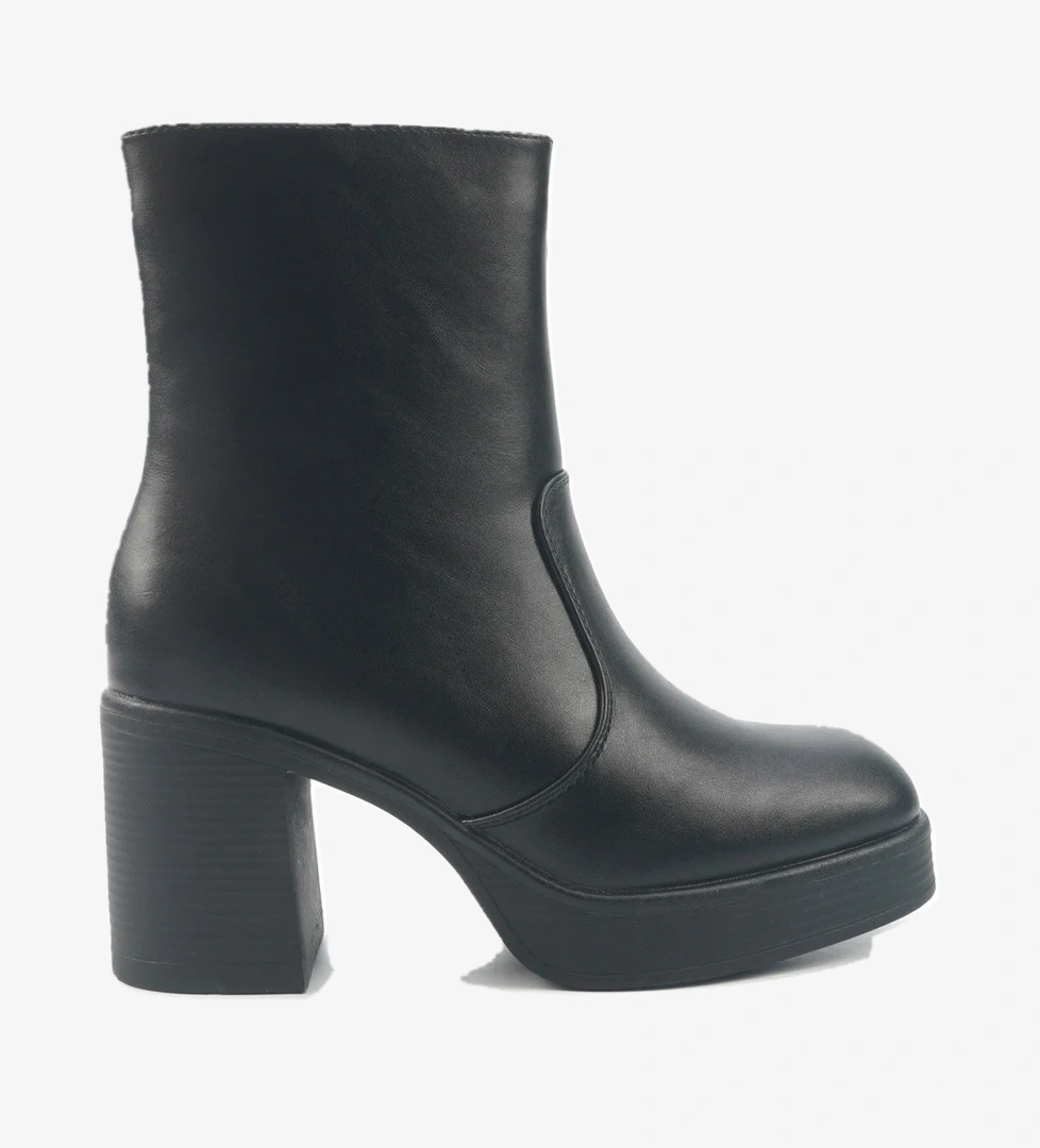 INT1225K143-KRK 5PR Siyah Kadın Topuklu Bot - Görsel 1