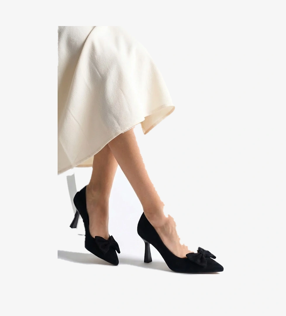 Elit 25KMST1185Z Kadın Klasik Topuklu ayakkabı Siyah - Görsel 1