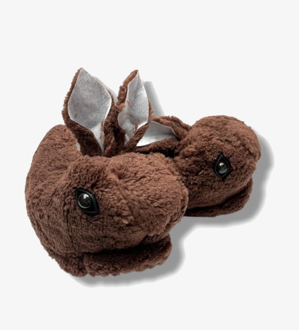 159-26 Termal Tavşan Figürlü Kız Çocuk Panduf 30-35