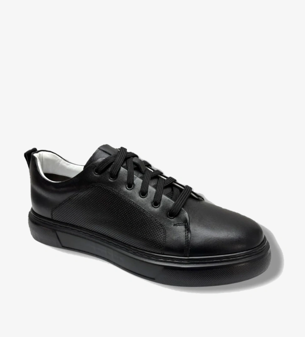 Cakgo Cakgo Siyah 413-26 Hakiki Deri Anatomik Taban Büyük Numara Erkek Ayakkabı 45 Casual Ayakkabı | Flo Siyah - 1. görsel