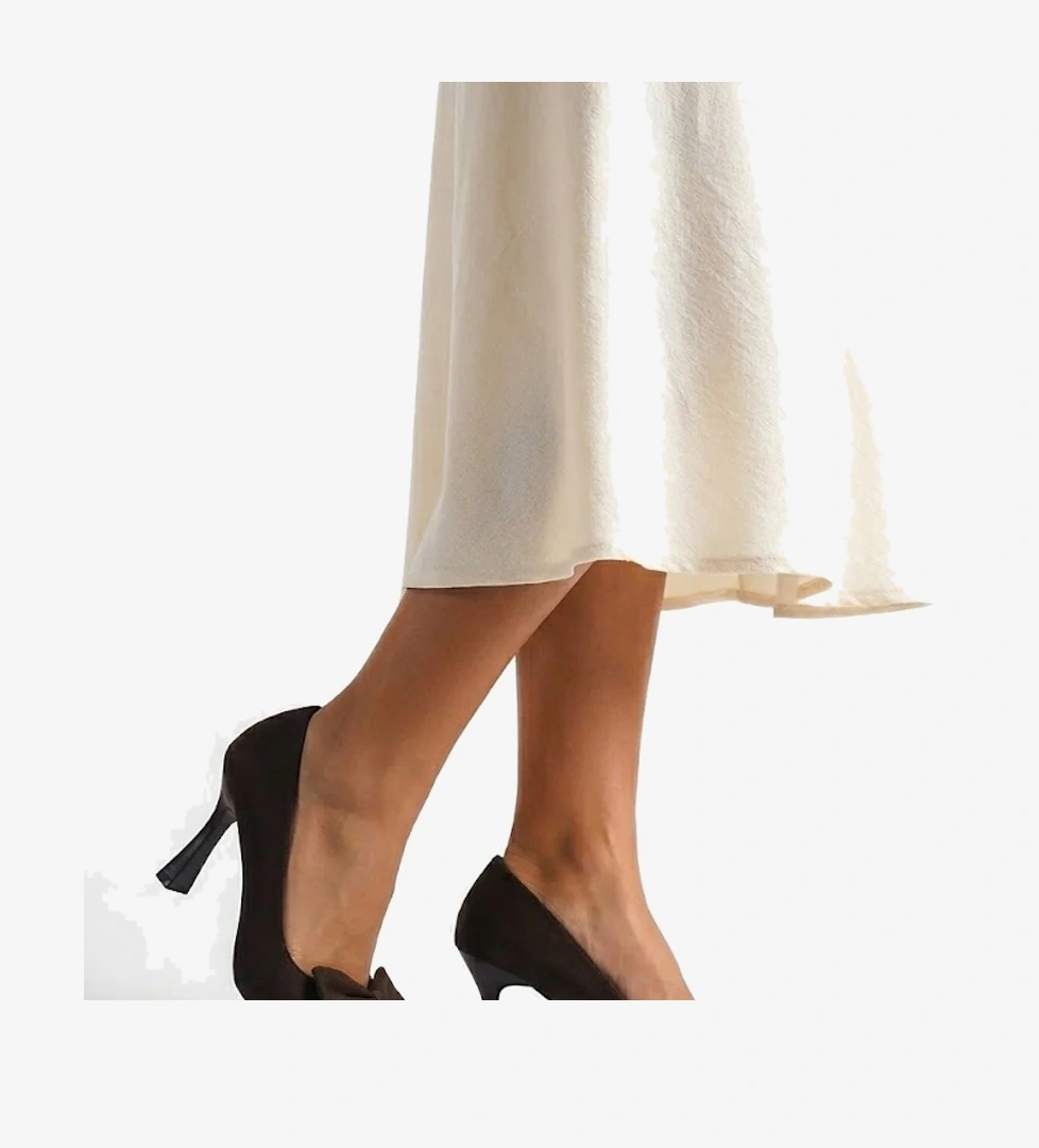 Elit 25KMST1185Z Kadın Klasik Topuklu ayakkabı Kahverengi