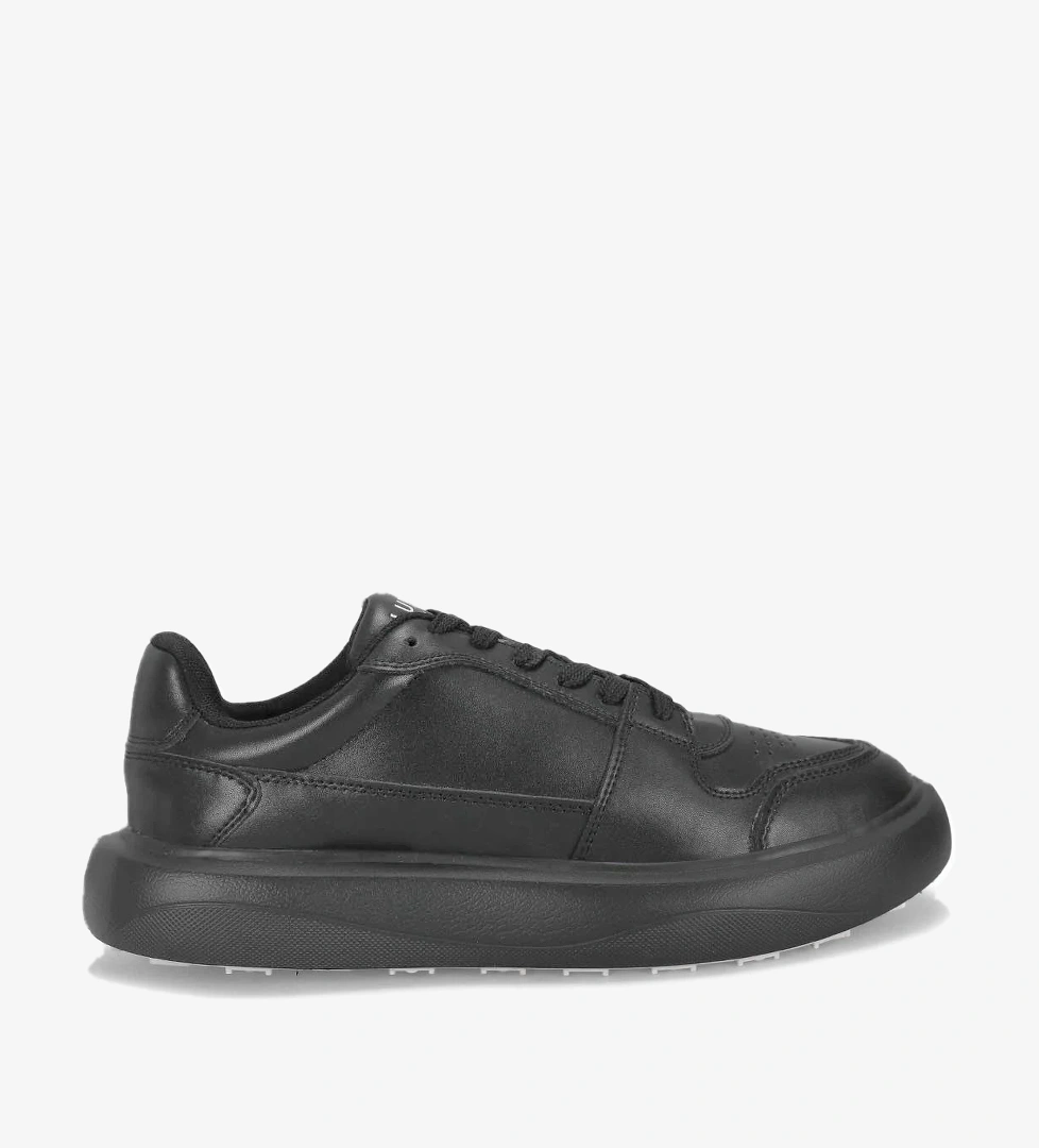 112230251 Mateas Erkek Hakiki Deri Klasik Sneaker Siyah