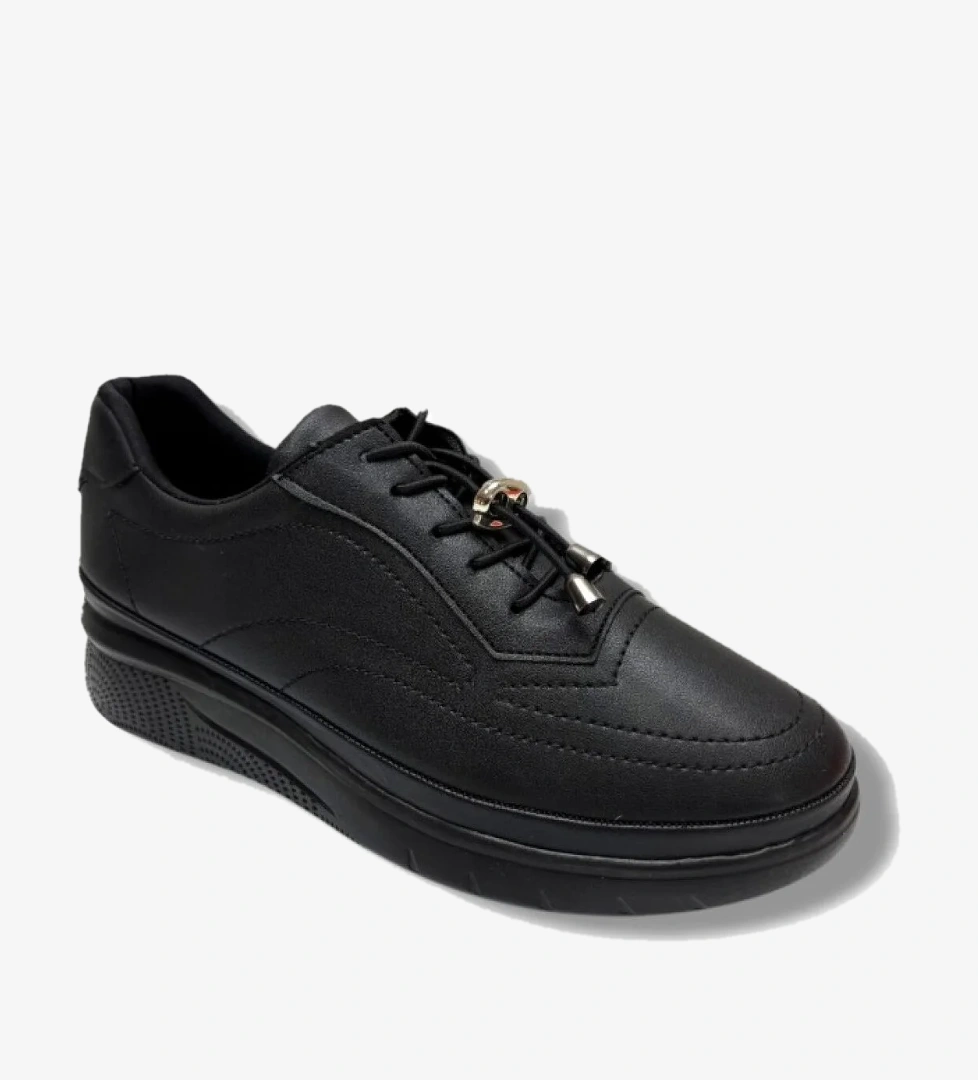 Cakgo C-Shoes 3428-26 Cilt Deri Anatomik Bağcıklı Kadın Comfort Ayakkabı 38-40 model görseli